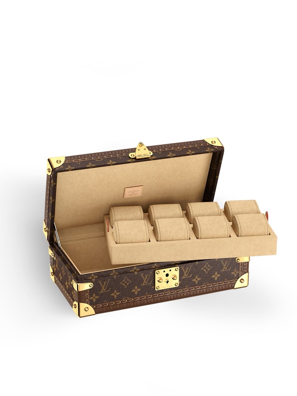 Louis Vuitton Case 8 Watch Monogram Canvas Brown